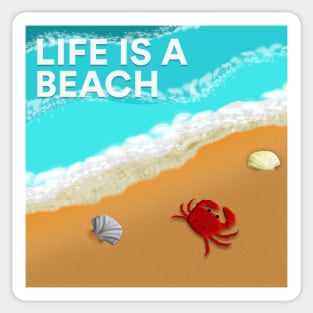 Life's a Beach (Type - 2) - Design Sticker